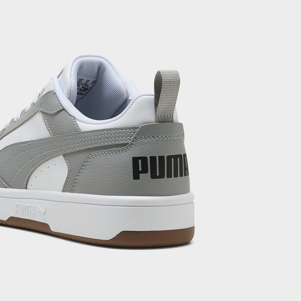 Puma Mens Rebound V6 Low Sneakers Grey