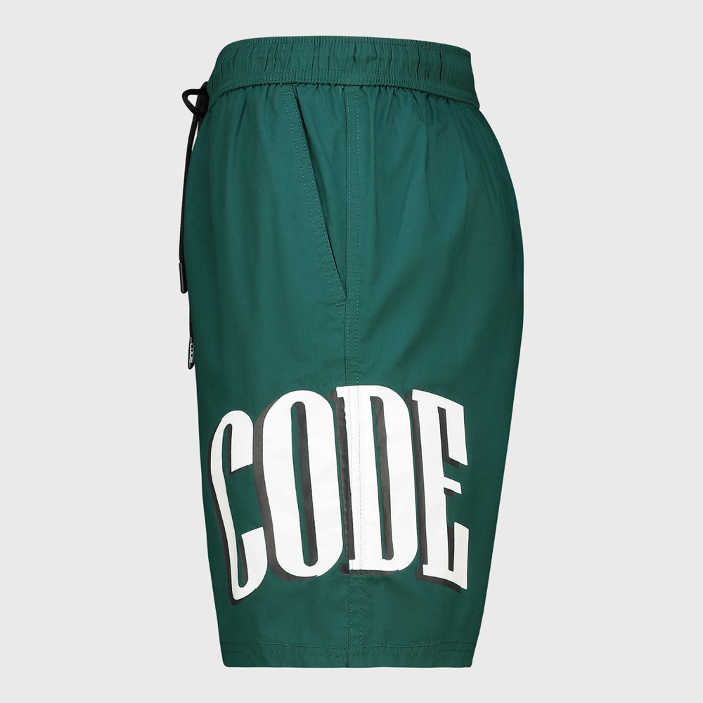 Code Mens Pool Shorts Green