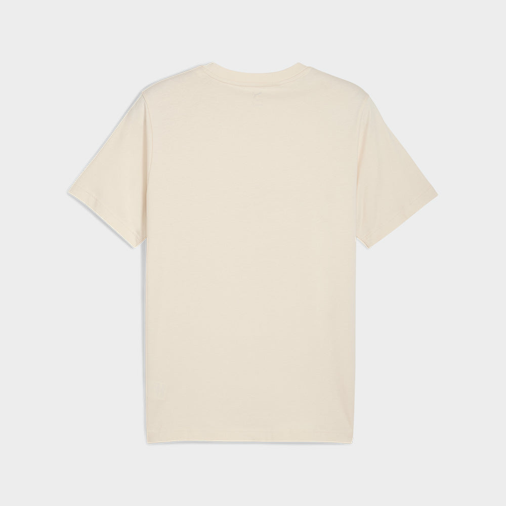 Puma Mens Graphic Stacked Tees Beige