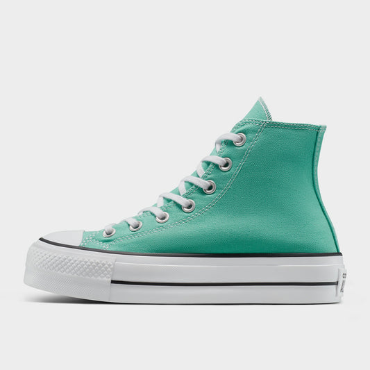 Converse Womens Chuck Taylor All Star Lift Platform High Top sneakers Green