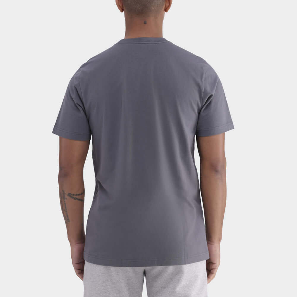 Adidas Mens Camo Script Tee Grey