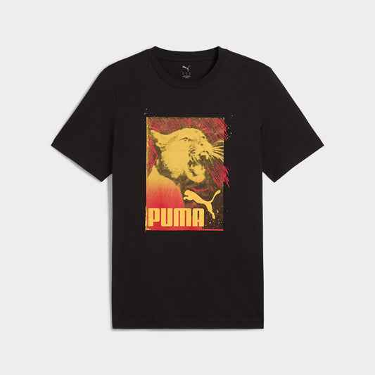 PUMA MENS Graphics Photoprint Tee BLACK