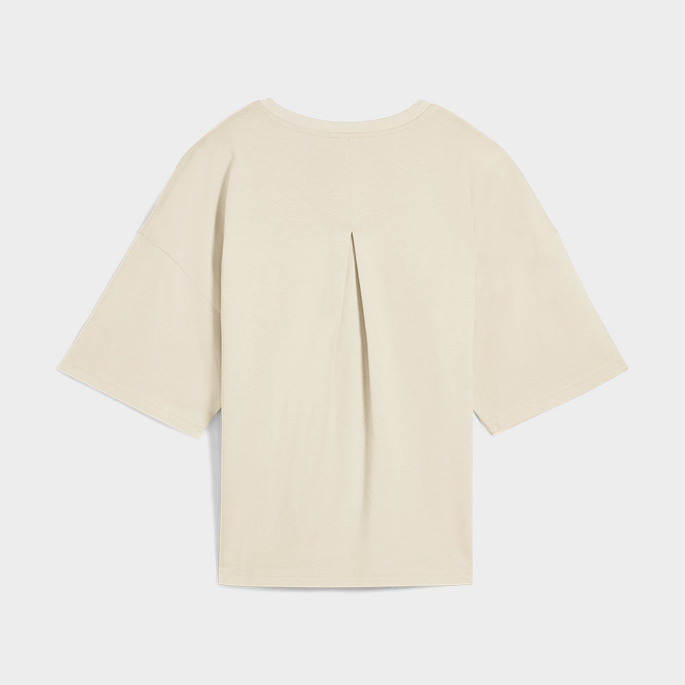 Puma Womens Her Oversized Tee Beige