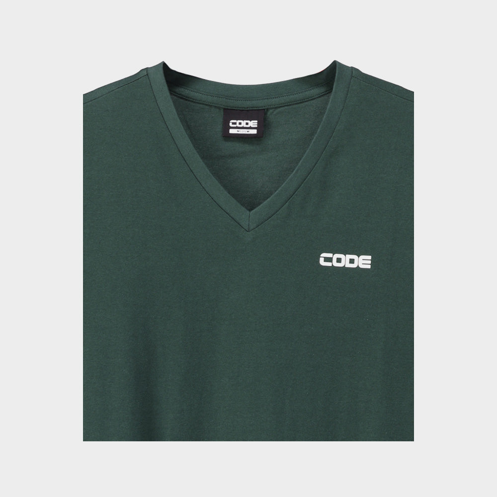 Code Mens V-Neck Tee Hd Green _ 184482 _ Green