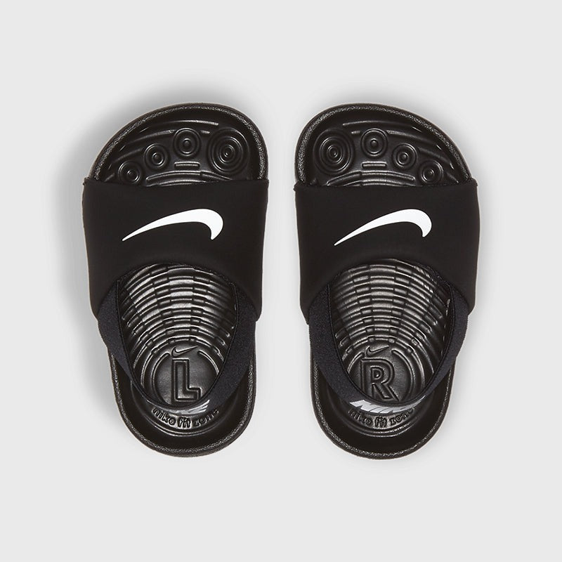 Nike Infants Kawa Slides Black White 166895 Black Tekkie Town