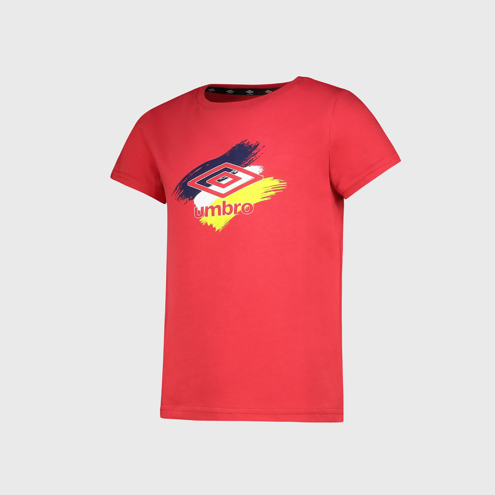 Umbro Boys Pope Graphic Tee Red/Multi _ 180016 _ Red