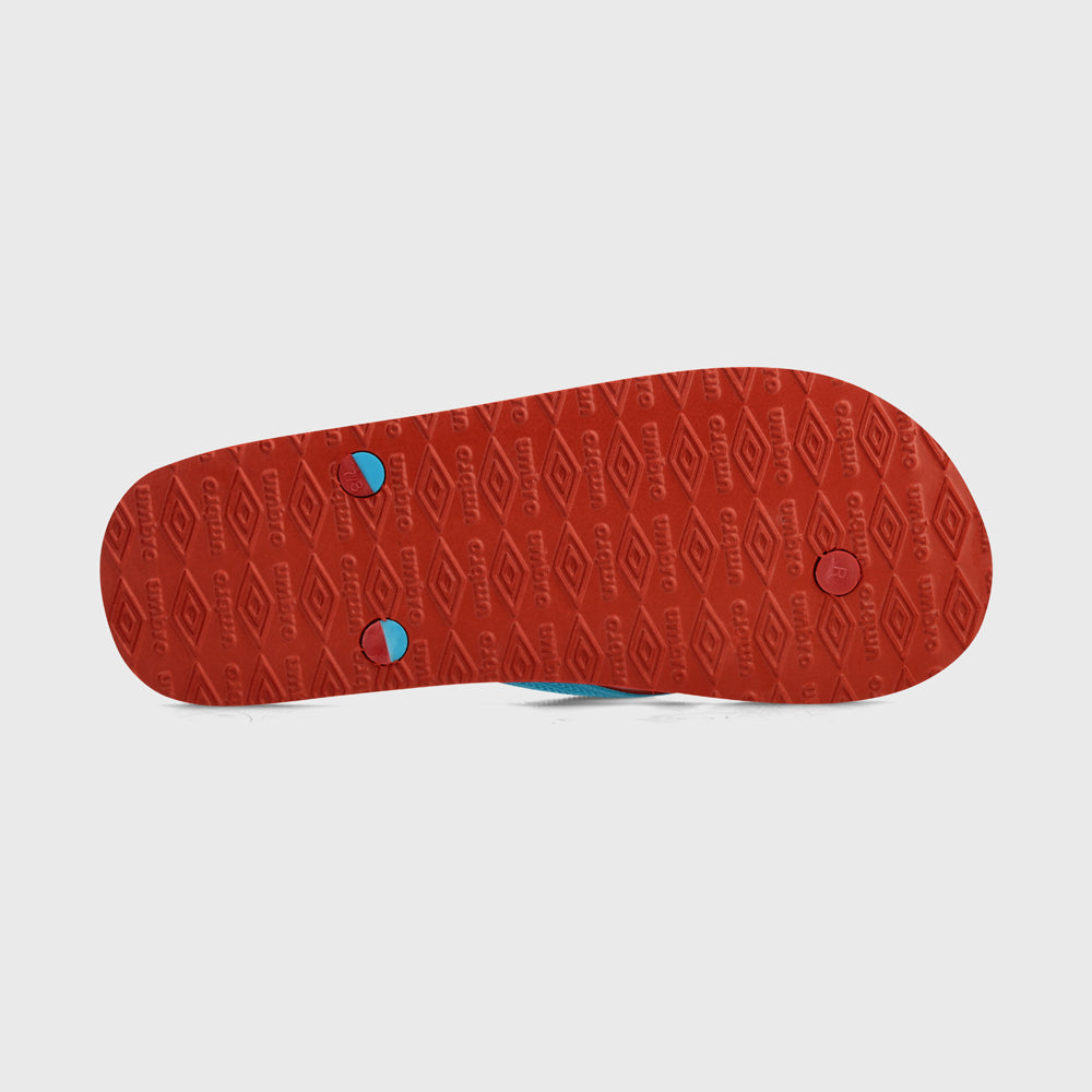 Linear Cork Thong _ 180041 _ Blue