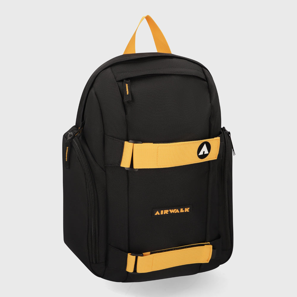 Airwalk Unisex Ny Skate Backpack Black/Yellow