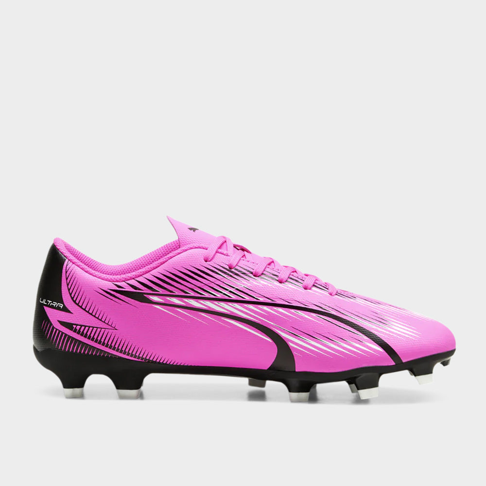 Puma Men s Ultra Play Fg ag Football black white Pink Football Shoes