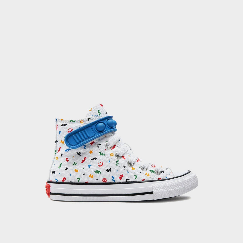 Converse Kids Chuck Taylor All Star Easy On Doodles Sneaker White Mult Tekkie Town