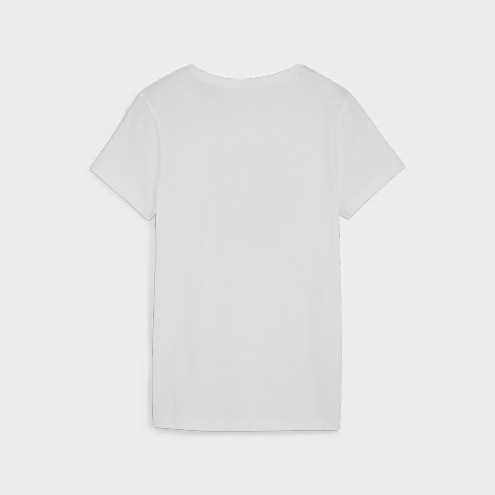 Puma Womens Essential Graphic Tee White/Purple _ 181240 _ White
