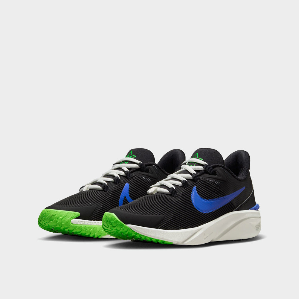 Nike Youth Star Runner 4 Sneaker Black/blue _ 181624 _ Black