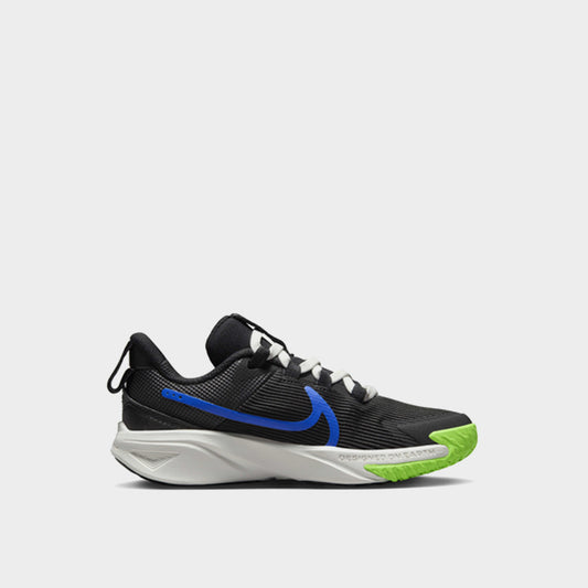 Nike Kids Star Runner 4 Sneaker Black/Blue _ 181630 _ Black