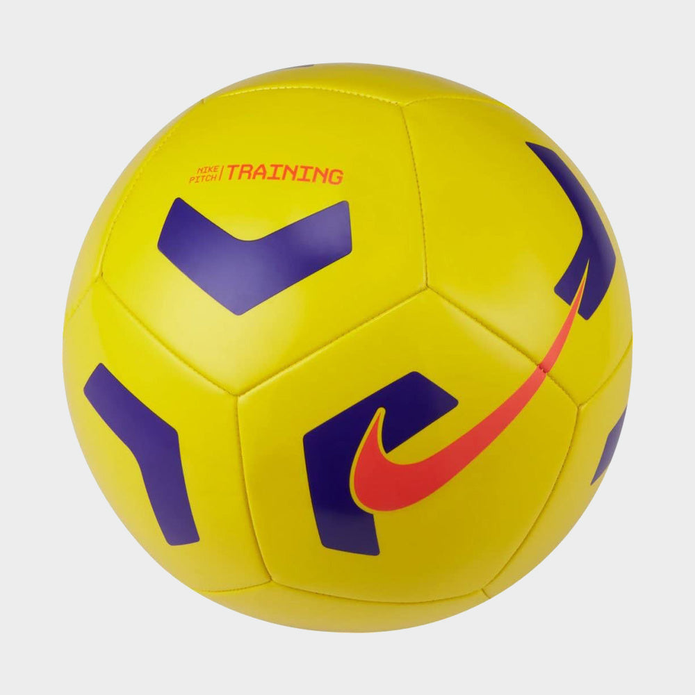 Nike Unisex Pitch Training Soccer Ball Yellow Multi 181803 Yellow Tekkie Town