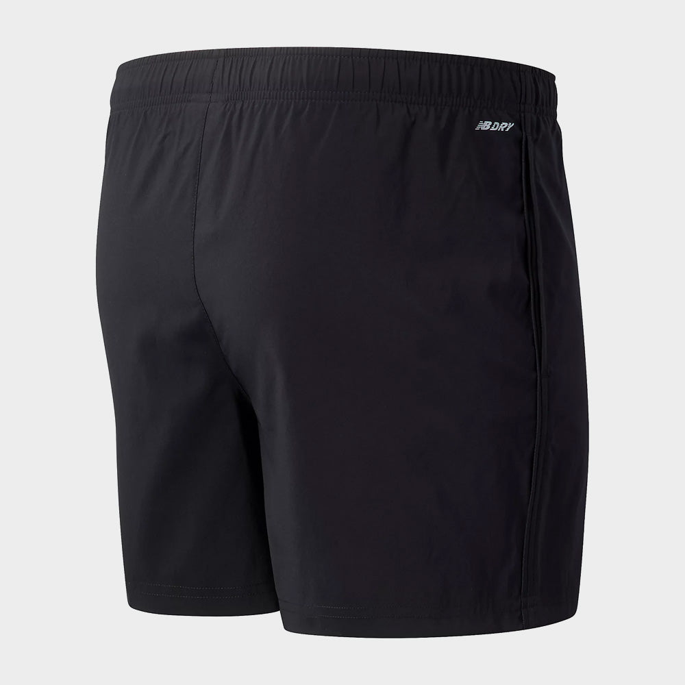 New Balance Mens Core 5inch Short Black _ 181998 _ Black