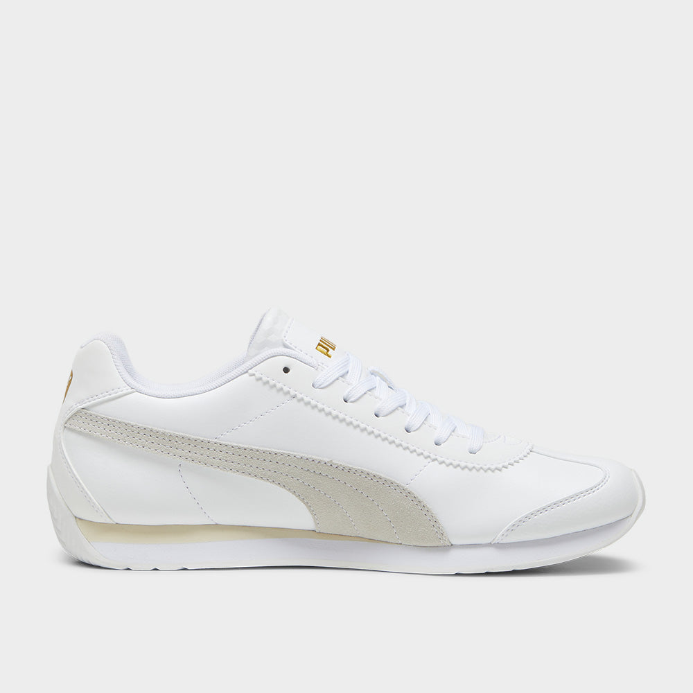 Puma gold and white shoes hotsell