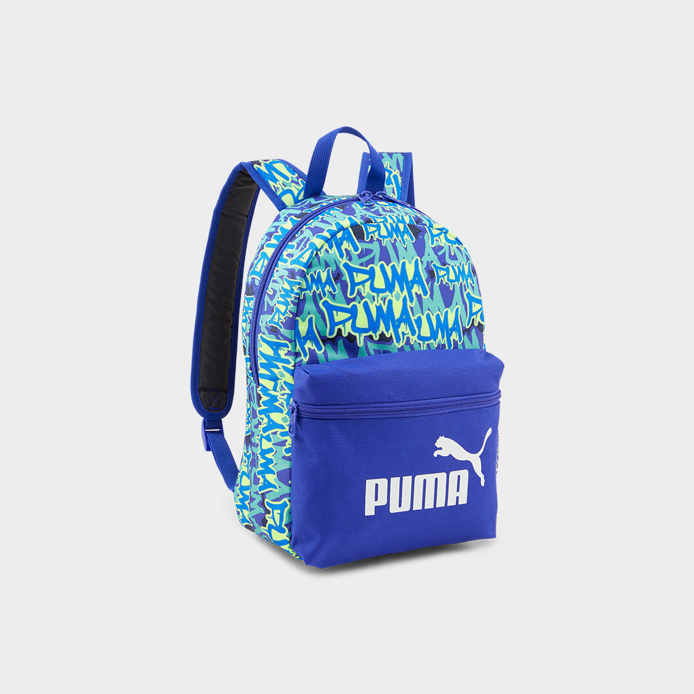 Puma Kids Phase Small Backpack Blue Multi 182399 Blue Tekkie Town