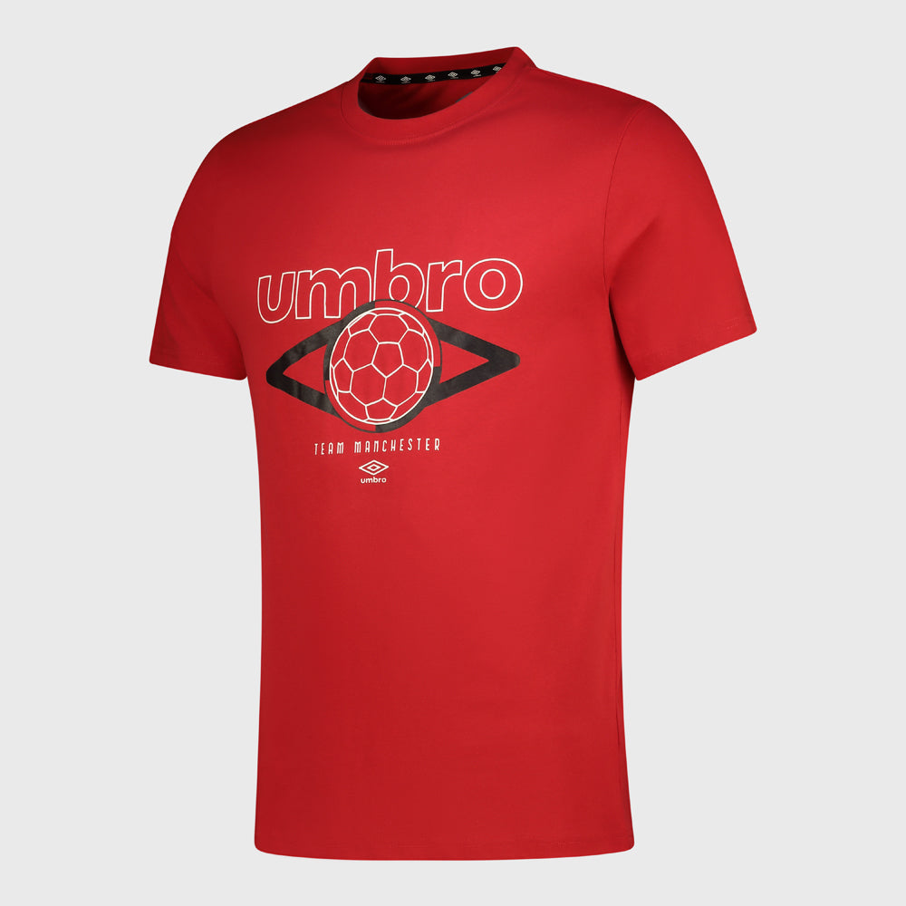 Umbro Mens Peterson Tee Red/Multi _ 182445 _ Red