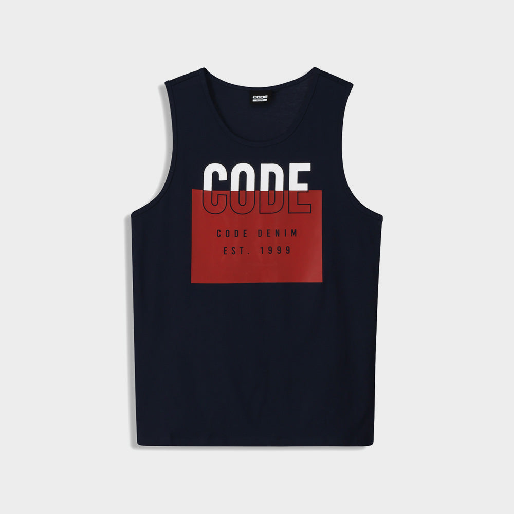 Code Mens Graphic Vest Blue/Multi _ 182609 _ Blue