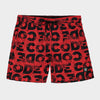 Code Mens All Over Print Graphic Pool Short Red