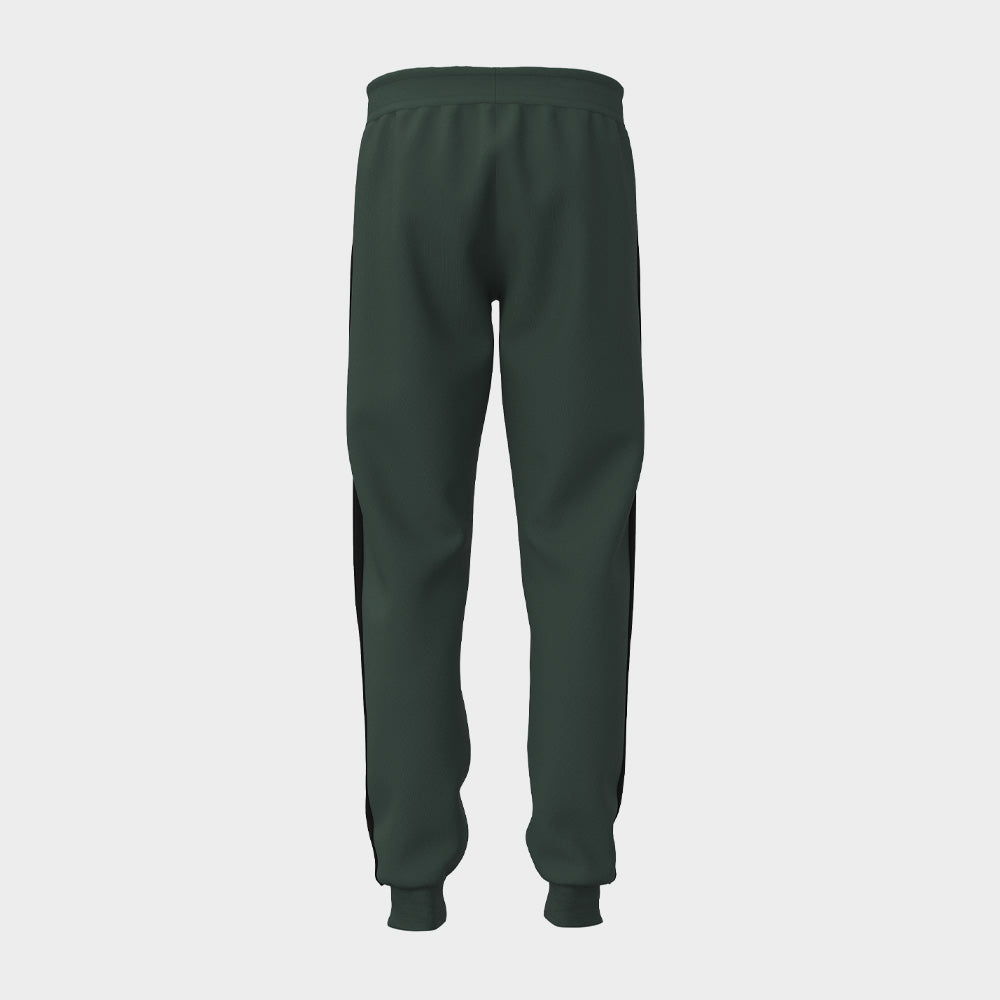 Adidas Mens Essentials 3-Stripes Fleece Joggers Green/Black _ 183101 _ Green