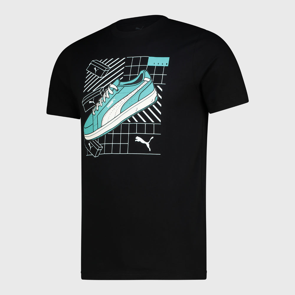 Puma Mens Graphics Sneaker Tee Black/Multi _ 183311 _ Black