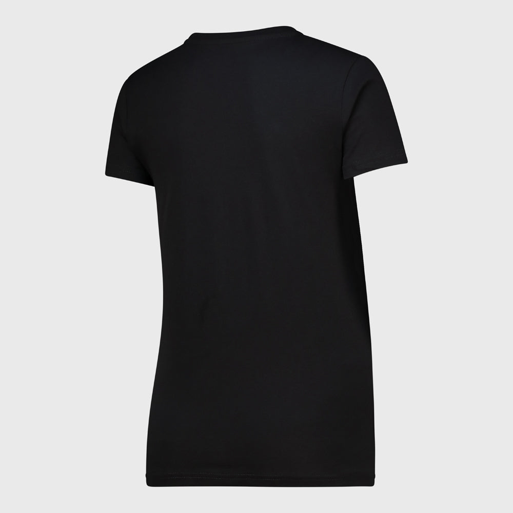 Puma Womens Graphics Floral Logo Tee Black/Multi _ 183312 _ Black