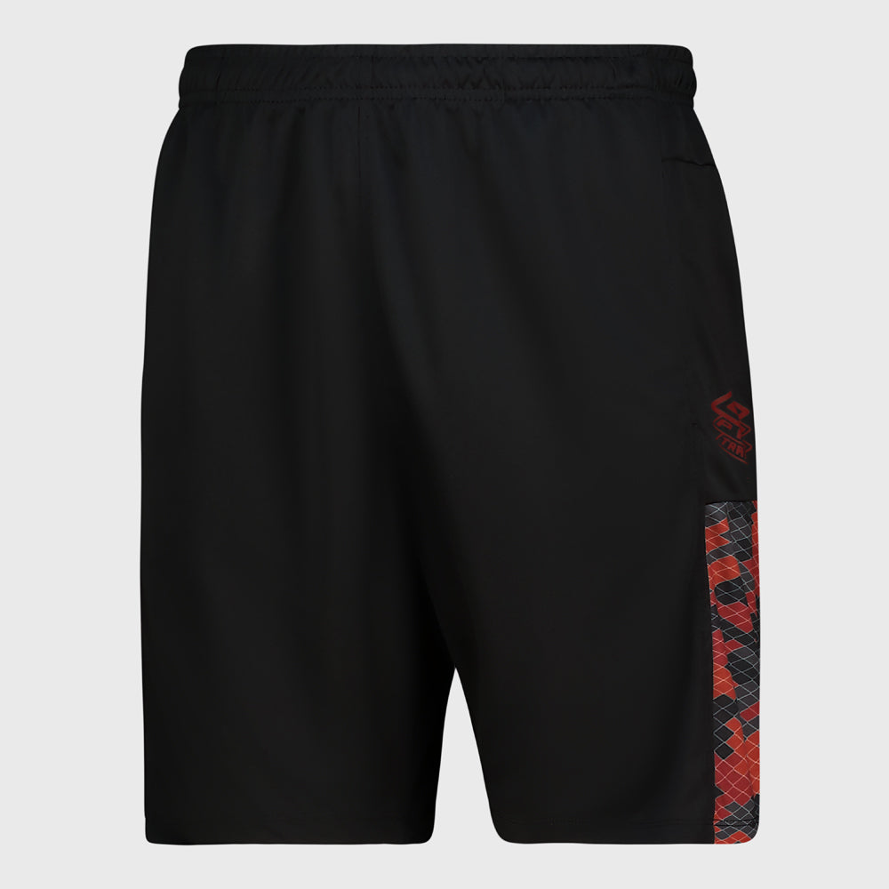 Umbro Mens Pro Training Active Short Black/Red _ 183396 _ Black