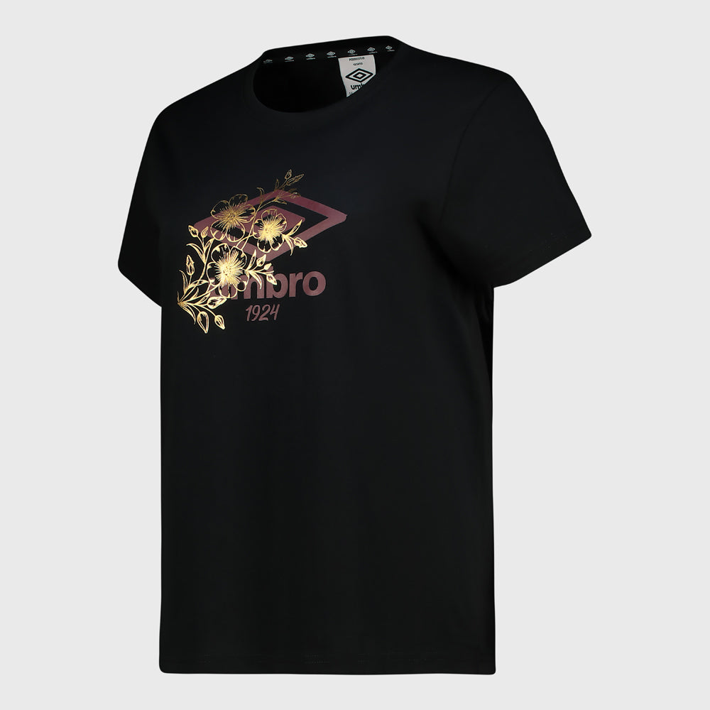 Umbro Womens Bloom Tee Black/Multi _ 183515 _ Black