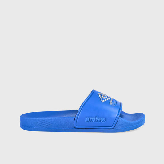 Umbro Mens Triple Logo Slides Blue