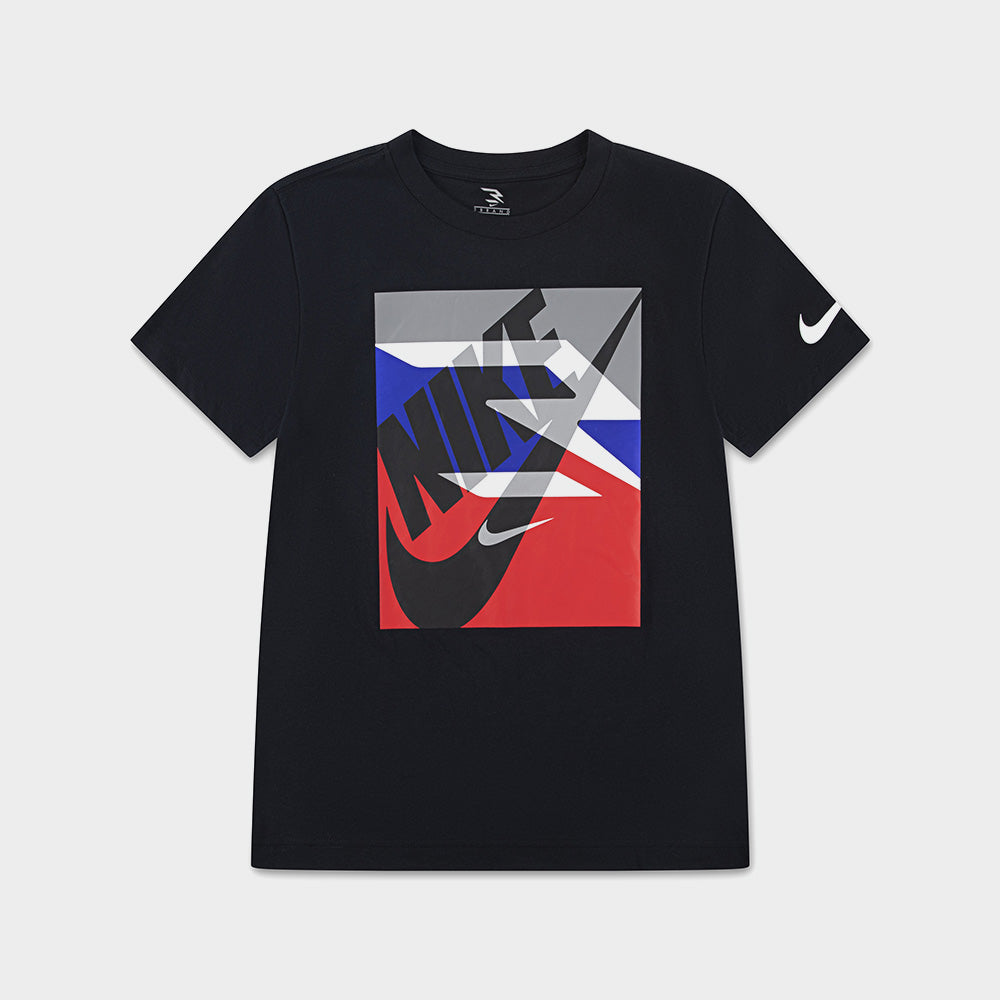 Nike Youth Rwb Gradient Box Logo Tee Black/Multi _ 184427 _ Black