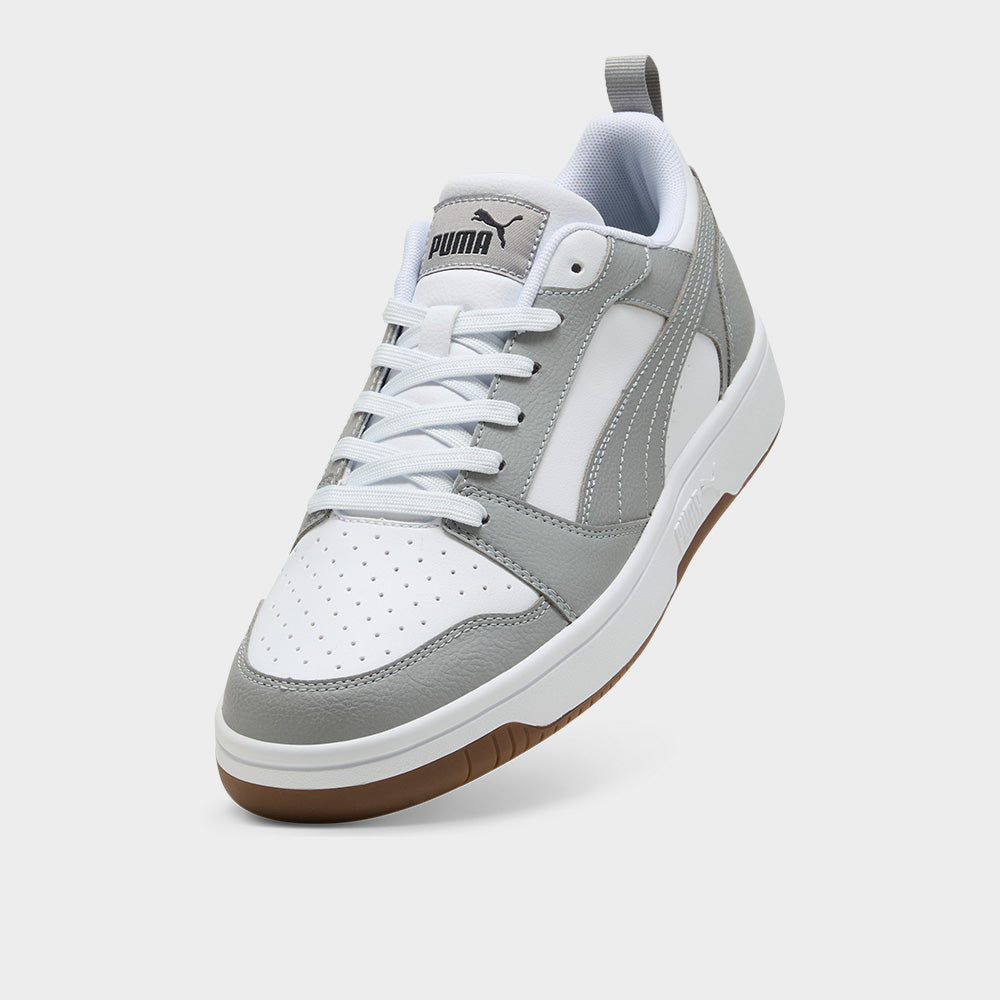 Puma Mens Rebound V6 Low Sneakers Grey