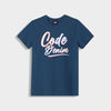 Code Mens Ombre Shadow Graphic Tee Blue