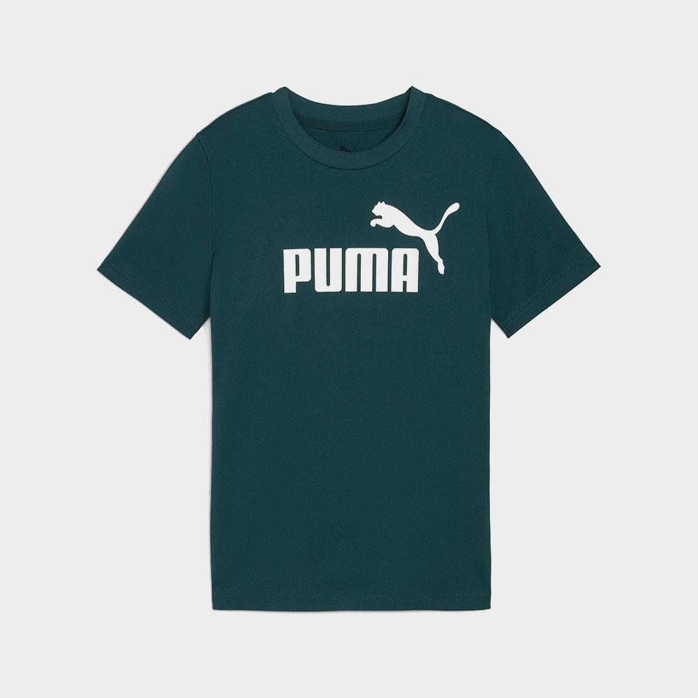 Puma Kids Essential Logo Tee Green