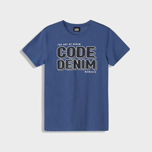 Code Mens Dots Outline Tee Blue