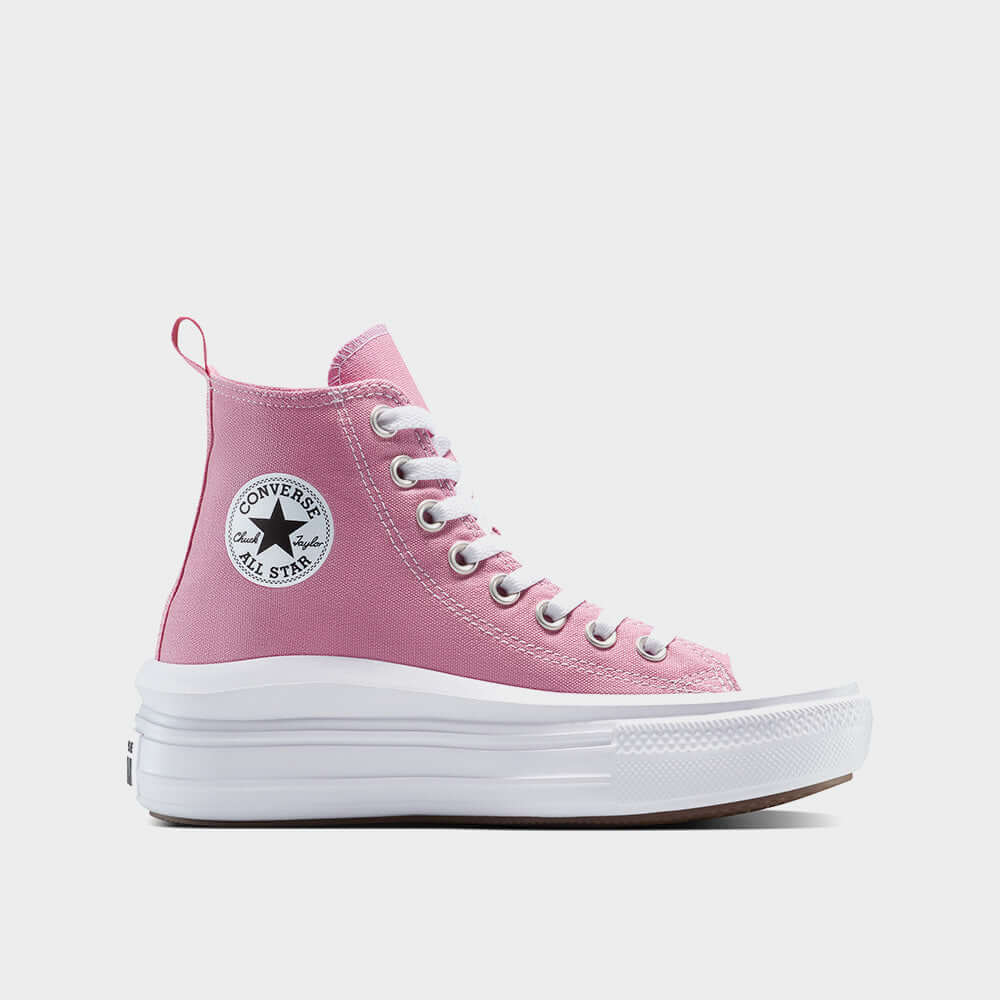 Converse Youth All Star Move Platform High Top Sneakers Pink