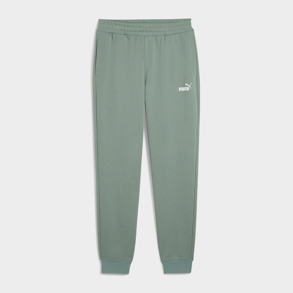 Puma Mens Essentials 2 Colour No 1 Logo Sweatpants Green