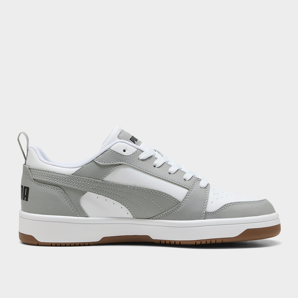 Puma Mens Rebound V6 Low Sneakers Grey