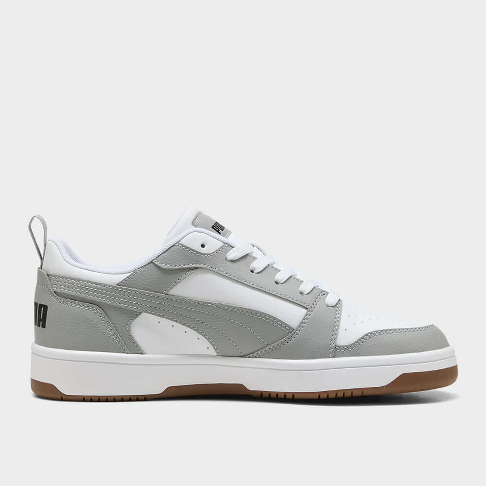 Puma Mens Rebound V6 Low Sneakers Grey - Main Image