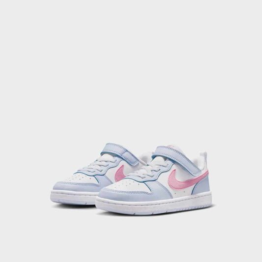 NIKE GIRLS Court Borough Low Essential+ Sneakers WHITE