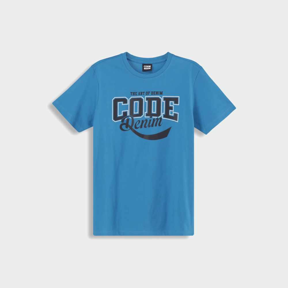 CODE MENS Denim Swoosh Graphic Tee BLUE – Tekkie Town