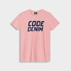 Code Mens Demin Bold Graphic Tee Pink
