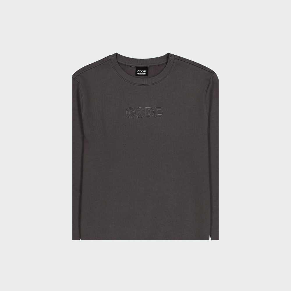 Code Mens Crew Sweat Top Grey