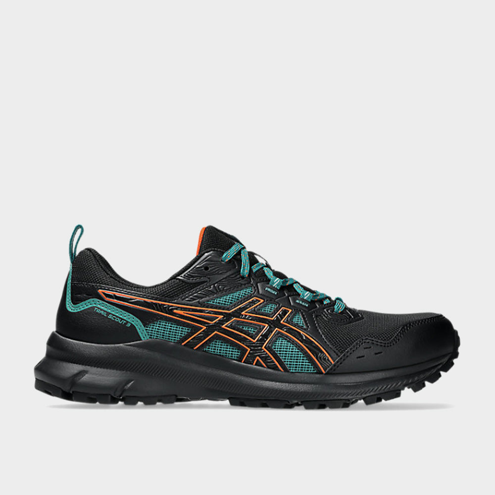 Asics Mens Trail Scout Running Shoes Black - Main Image