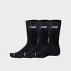 New Balance 3-Pack Lightweight Crew Socks Black
