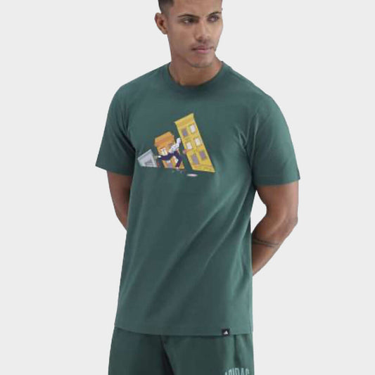 ADIDAS MENS Skate Tee GREEN