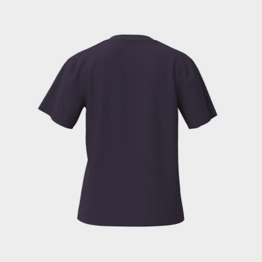 Adidas Womens Block Logo Tee Purple