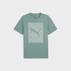 Puma Mens Graphic Wording Tee Green