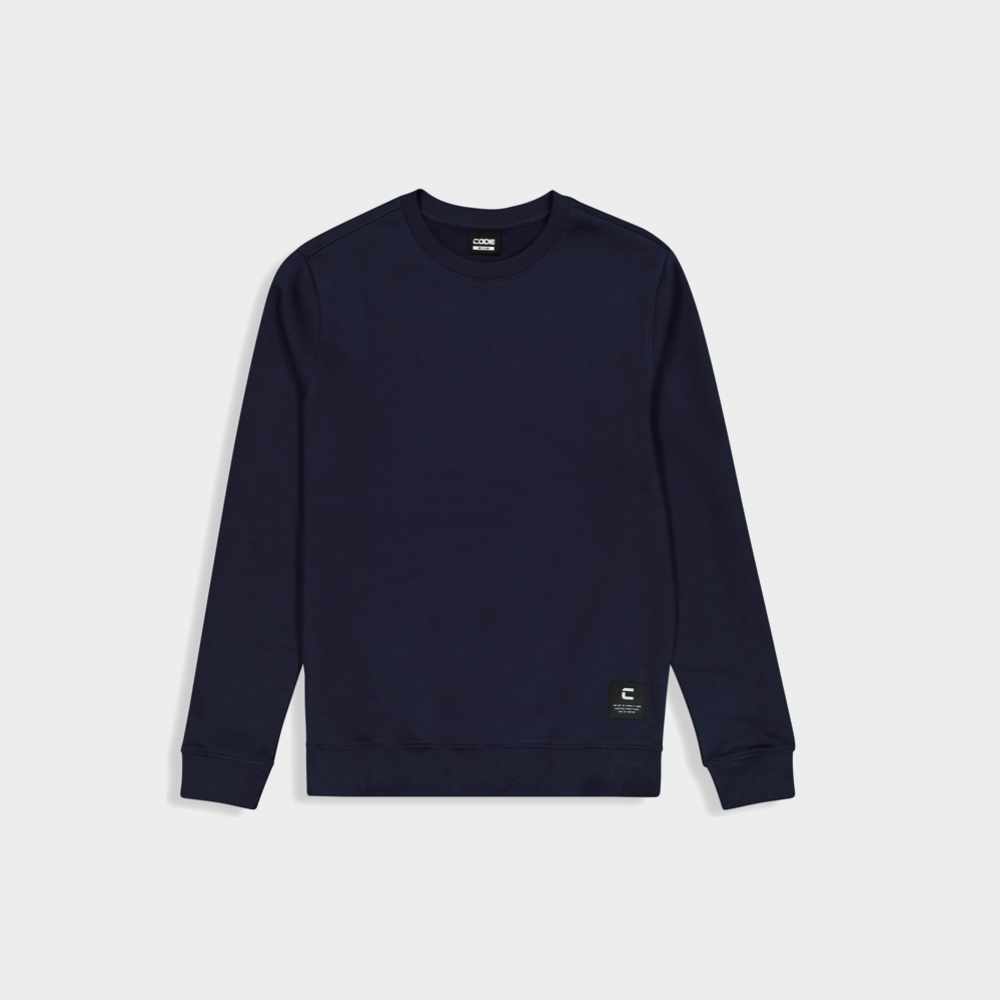 Code Mens Crew Sweat Top Blue