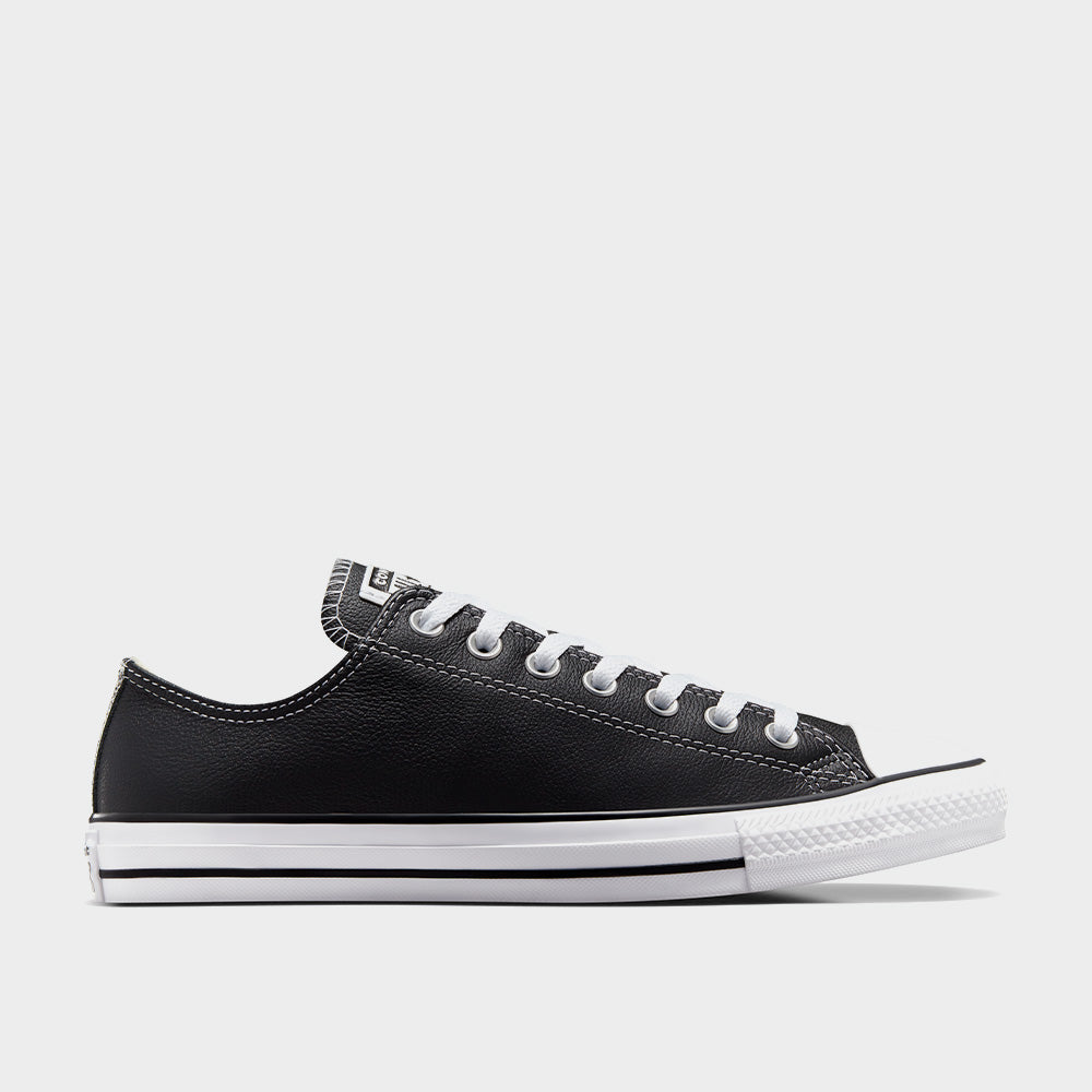 Converse Mens All Star Low Top Leather Sneaker Black